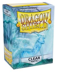 Matte Clear Case Display Dragon Shield Standard Size Sleeves - 10 Packs