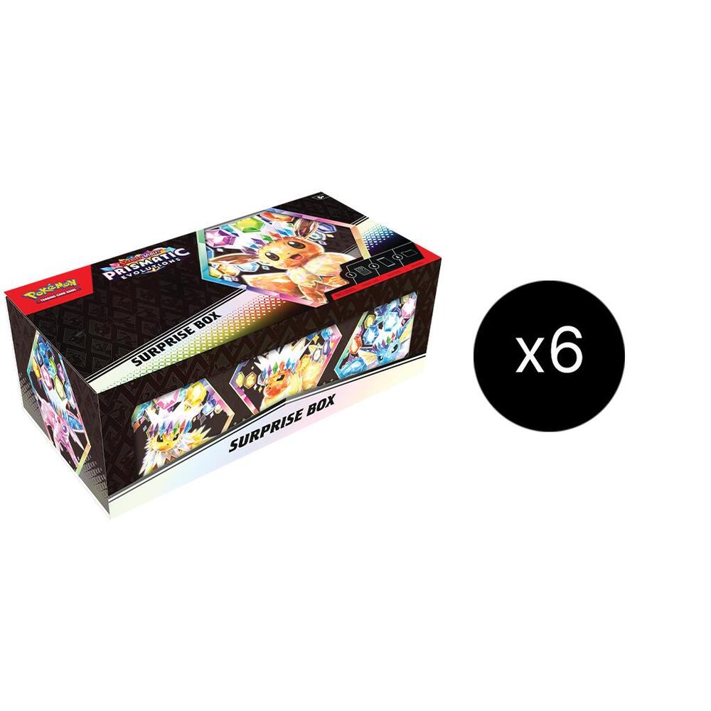 6x Prismatic Evolutions Surprise Box
