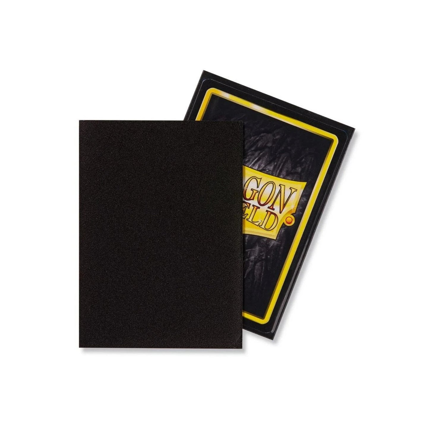 Matte Black Case Display Dragon Shield Standard Size Sleeves - 10 Packs