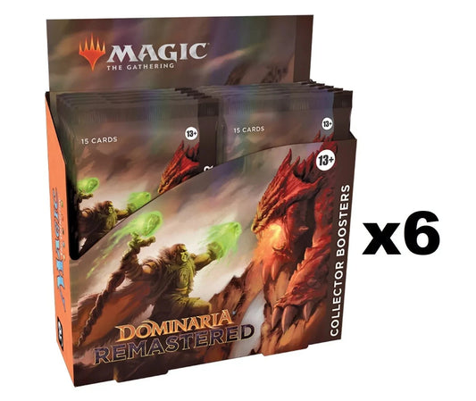 (6x) Magic: The Gathering Collector Booster Box Dominaria Remastered DMR MTG